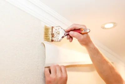 Pose de papier peint à Cérans-Foulletourte — revêtements muraux et toiles de verre